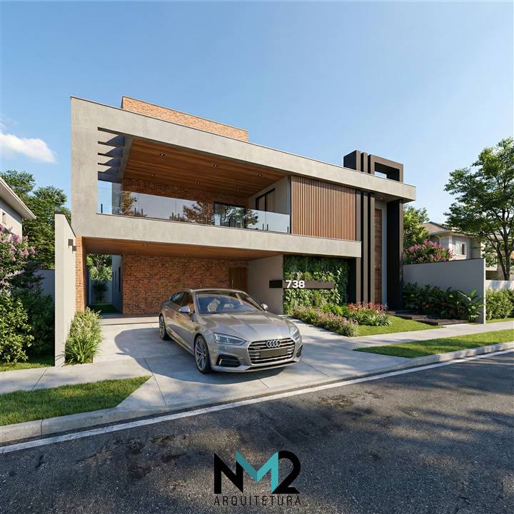 Residência com pé-direito duplo — NM2 Arquitetura